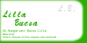 lilla bucsa business card